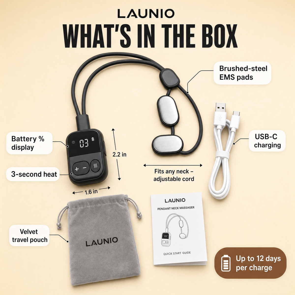 Launio Cordless Neck Relaxer