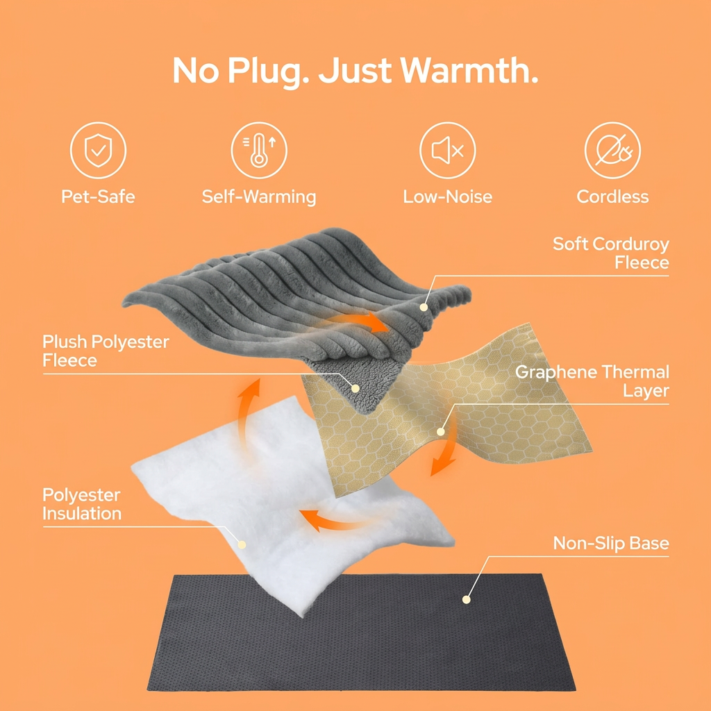 WaggyBeds™ Self Heating Pet Bed
