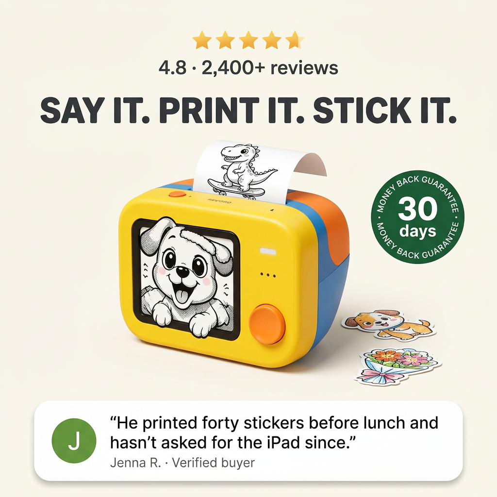 Launio Stickpop - AI Sticker Printer